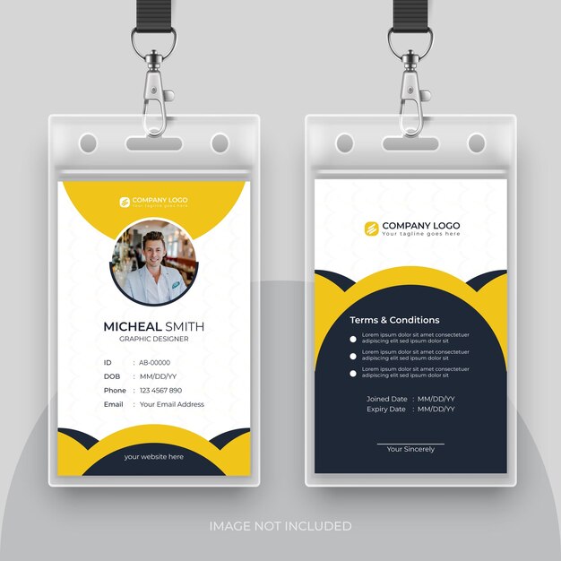 Minimalist Id Card Design